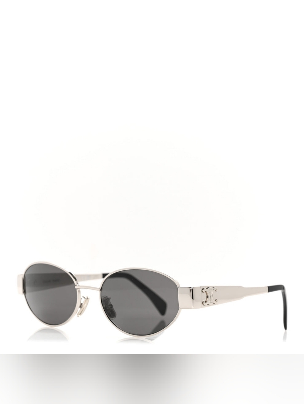 Brand NEW!! Celine CL40235U 16A Triomphe Metal Sunglasses Silver Frame Grey Lens - Picture 3 of 16